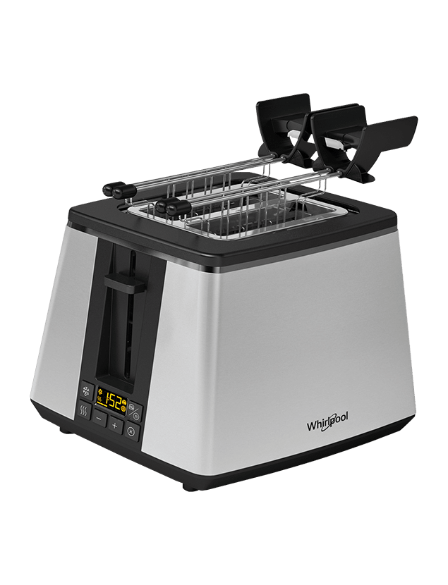 Whirlpool Digital Pop Up Toaster-Stainless Steel